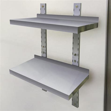 Wall Mounted Shelves: Stainless Steel & Wire Wall 